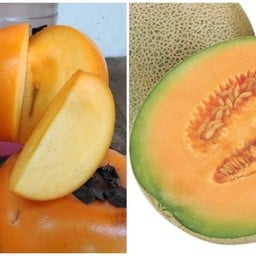 ลูกพลับ+ เมล่อน [เซตกล่อง 2 ช่อง]