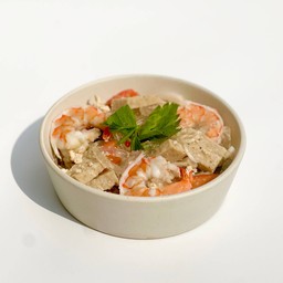 ยำเส้นแก้ว ไก่ยอคลีน+กุ้งสด