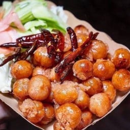 หมูนึ่งมะนาวเสียบไม้