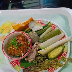 น้ำพริกฮ้าแห้ง(ชุดผักนึ่ง)