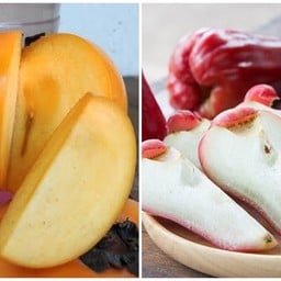 ลูกพลับ+ ชมพู่ [เซตกล่อง 2 ช่อง]