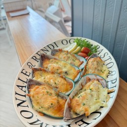 หอยแมลงภู่นิวซีแลนด์อบชีส