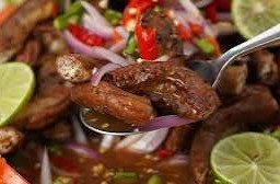 ยำไส้ย่าง