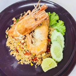 ข้าวผัดมันกุ้ง กุ้ง