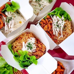 หมี่ไก่ฉีก รสพริกเผา