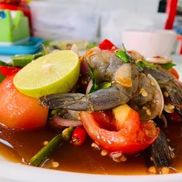 ตำแตงปูปลาร้ากุ้งสด