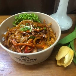 ข้าวหมูสามชั้นผัด ซอสบุลโกกิ