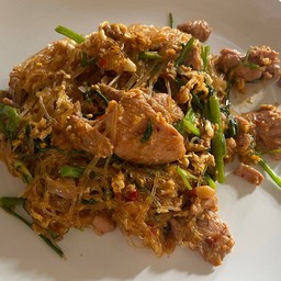 สุกี้แห้งหมู