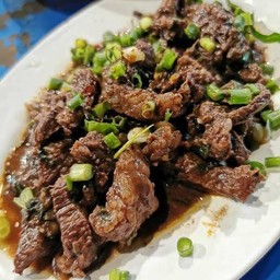 ลาบเสือคั่ว (ใส่มะนาว)