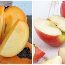 ลูกพลับ+แอปเปิ้ล [เซตกล่อง 2 ช่อง]