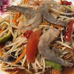 ตำกุ้งสด