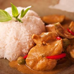 Chicken curry with Rice