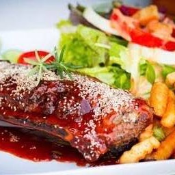 Bbq ribs steak