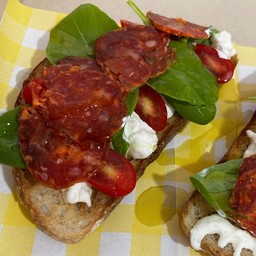 Sourdough  Salami and Stracciatella