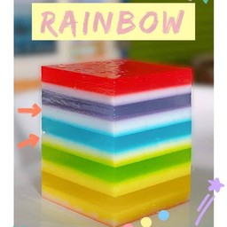 วุ้นสายรุ้งชมพู