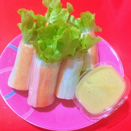 [อร่อยซ่ากับโค้ก] ปูอัดโรล +  โค้ก ไม่มีน้ำตาล (กระป๋อง)