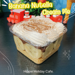 บานาน่า นูเทลล่า ครีม พาย (Banana Nutella Pie)