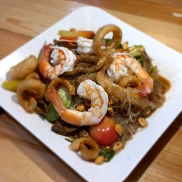 ตำเส้นเล็ก กุ้งสุก