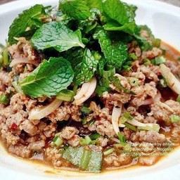 ลาบเนื้อสุก