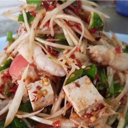 ตำเล็บมือนาง+หมูยอ