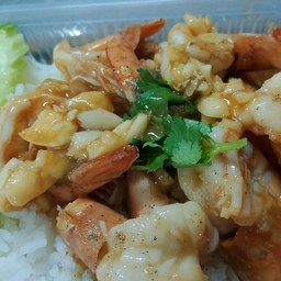 กุ้งกระเทียมน้ำมันหอย