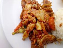 พริกเผาหมูชิ้น