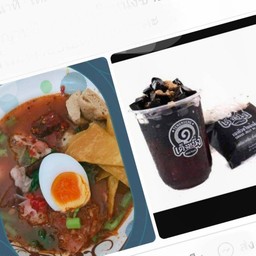 ก๋วยเตี๋ยวโฟยำ + เฉาก๊วยเต็งหนึ่ง(สามารถเลือกเส้นได้)