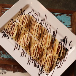 โรตีทิชชู่กล้วย + ช็อคโกแลต - Milk Crispy Roti with Banana+Chocolate