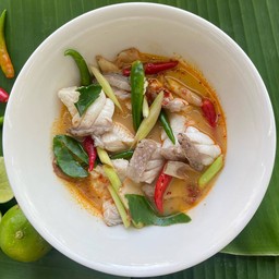 ต้มยำเนื้อปลาน้ำข้น