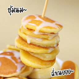 แพนเค้กจิ้วผัดเนย