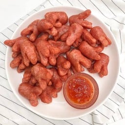 ไส้กรอกแดงทอด