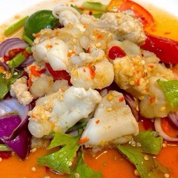 ยำไข่หมึก delivery