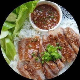 ข้าวหมูย่างจิ้มแจ๋ว