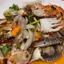 ยำปูม้าสด + สุก delivery