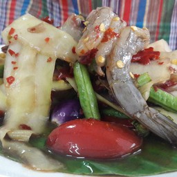 ตำหลวงพระบางกุ้งสด