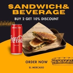 Panini Pesto And Mozza V & Beverage