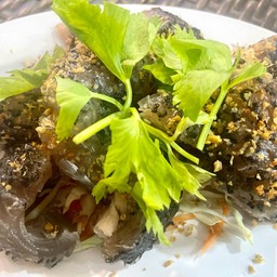 ลวกจิ้มเครื่องในปลาเก๋า 煮熟並浸漬石斑魚內臟