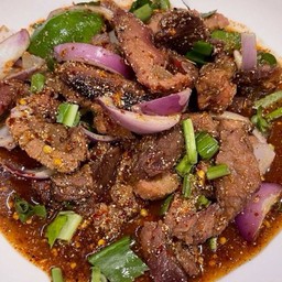 น้ำตกคอหมูย่าง + ตับ delivery