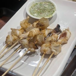 หมึกย่างน้ำจิ้ม 3 รส ชุด10 ไม้