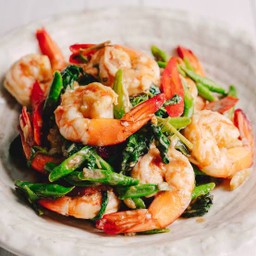 Prawn Basil fried