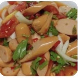 ยำไส้กรอก