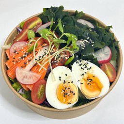 สลัดไข่ต้ม ปูอัด สาหร่ายวากาแมะ size XL