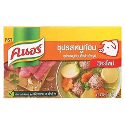 คนอร์ก้อน ซุปรสหมูก้อนกึ่งสำเร็จรูป 80 ก.