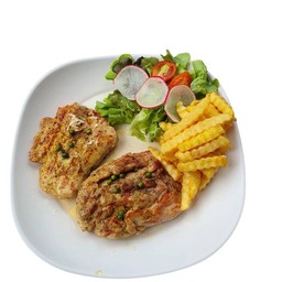 สเต็กรวมหมู+ไก่