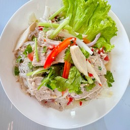 ยำวุ้นเส้น หมูสับ หมูยอ