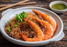 กุ้งอบวุ้นเส้น (กับข้าว)