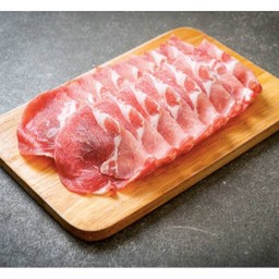 สันคอหมูสไลด์ แพ็ค 500g.
