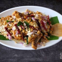 ปลาทับทิมทอดสมุนไพร