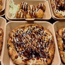 ทาโกะยากิ6ลูก+โอโคโนมิยากิ