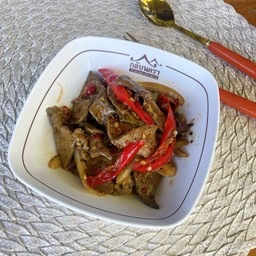ผัดพริกตับหมู